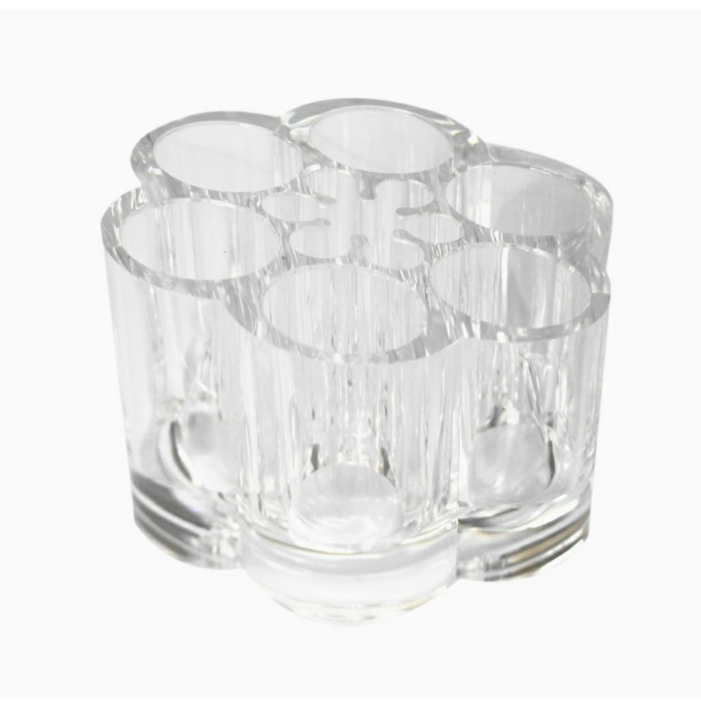 Acrylic Flower Cosmetic & Makeup Brush Holder